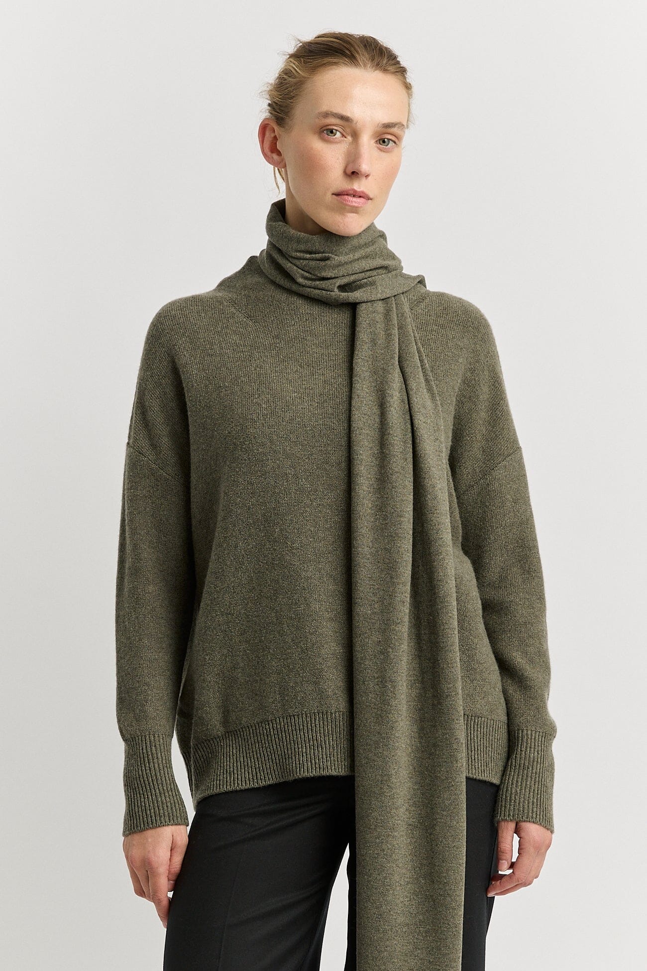 Toorallie Extrafine Merino Scarf - Kale Eclectic House