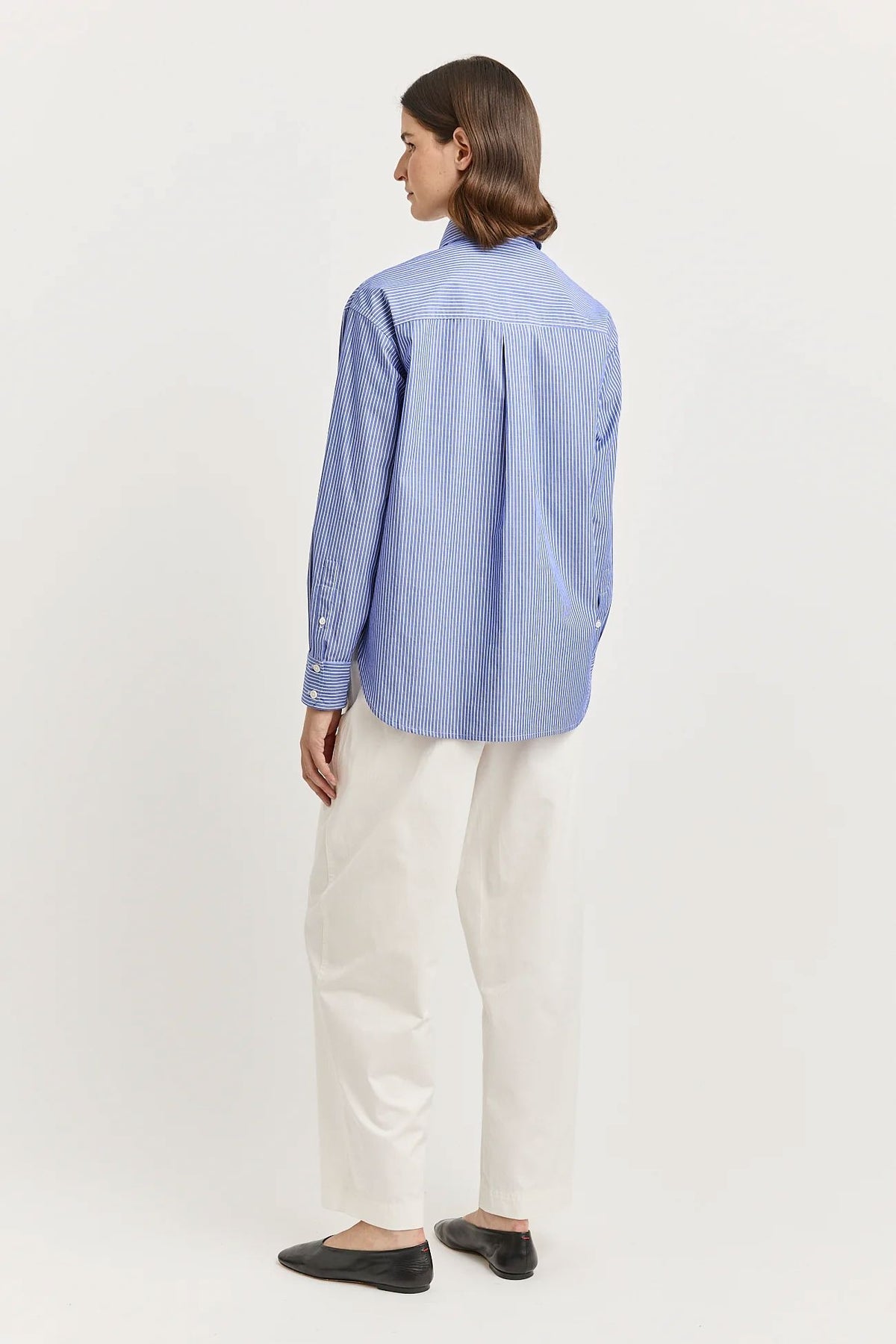 Toorallie Relaxed Cotton Shirt - Classic Stripe Toorallie