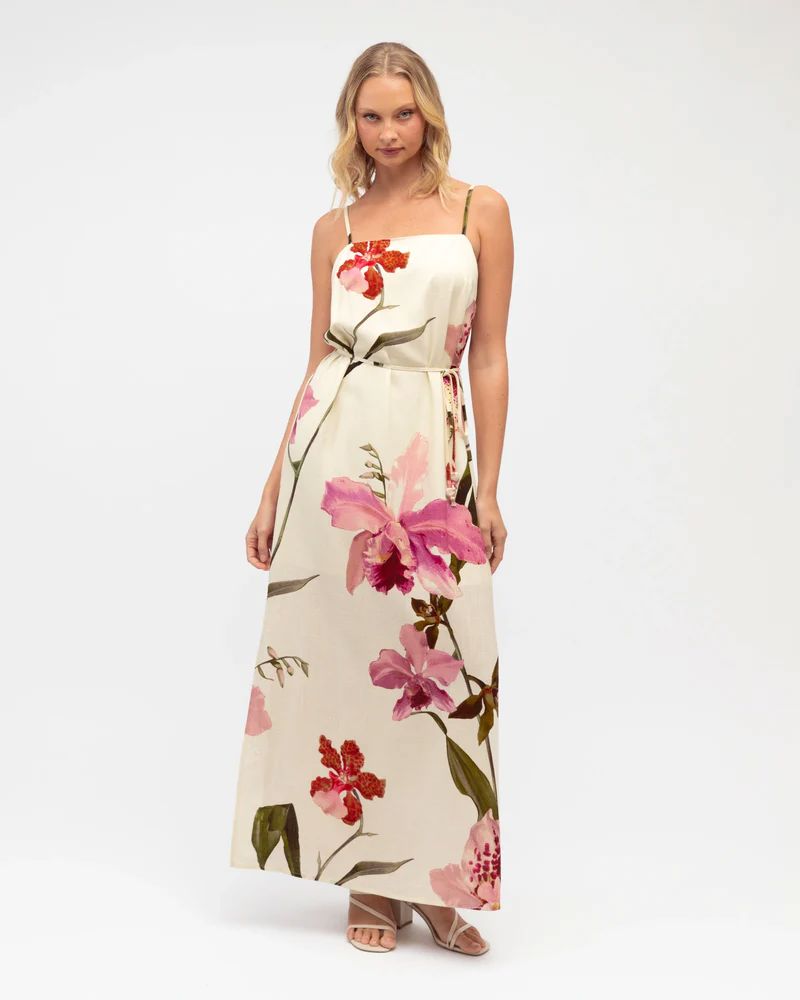White Closet Floral Fantasy Maxi Dress White Closet