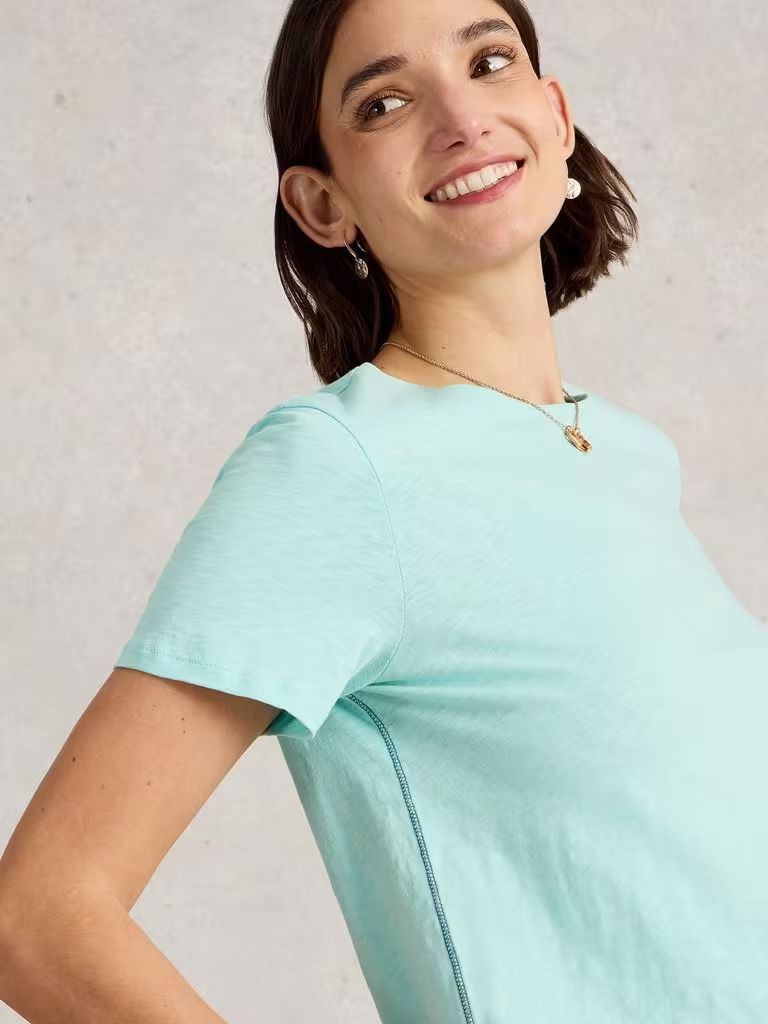 White Stuff Abbie Tee - Light Blue White Stuff