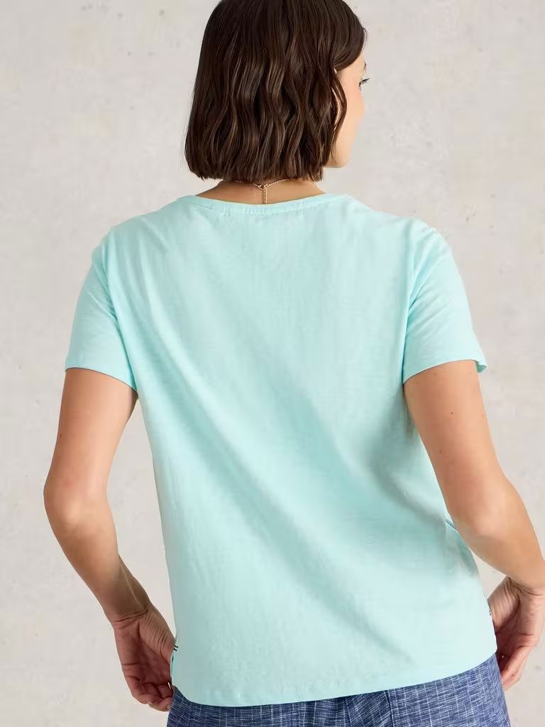 White Stuff Abbie Tee - Light Blue White Stuff