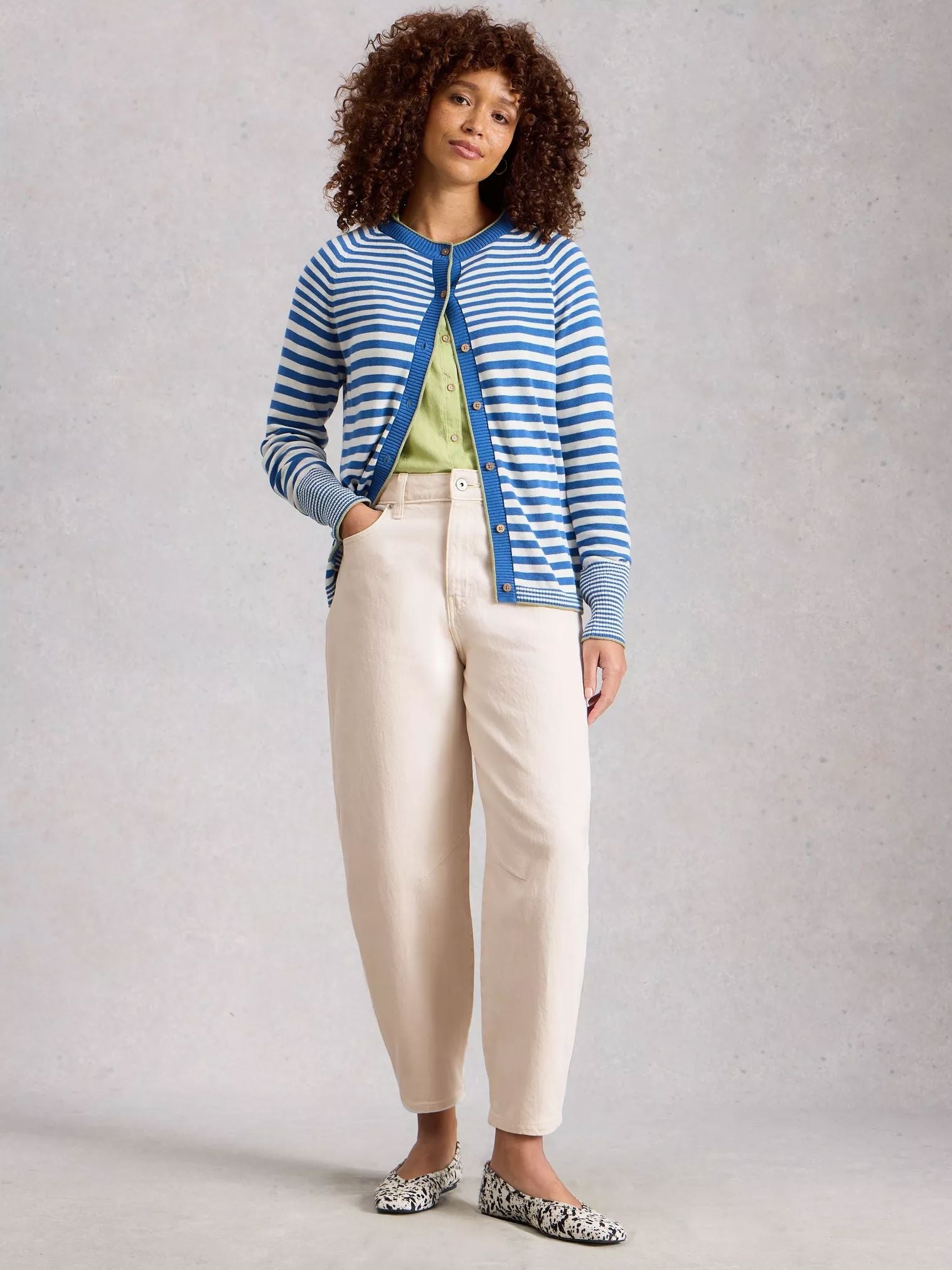 White Stuff Aubrey Barrel Leg Jean - Natural White Women's Jeans White Stuff