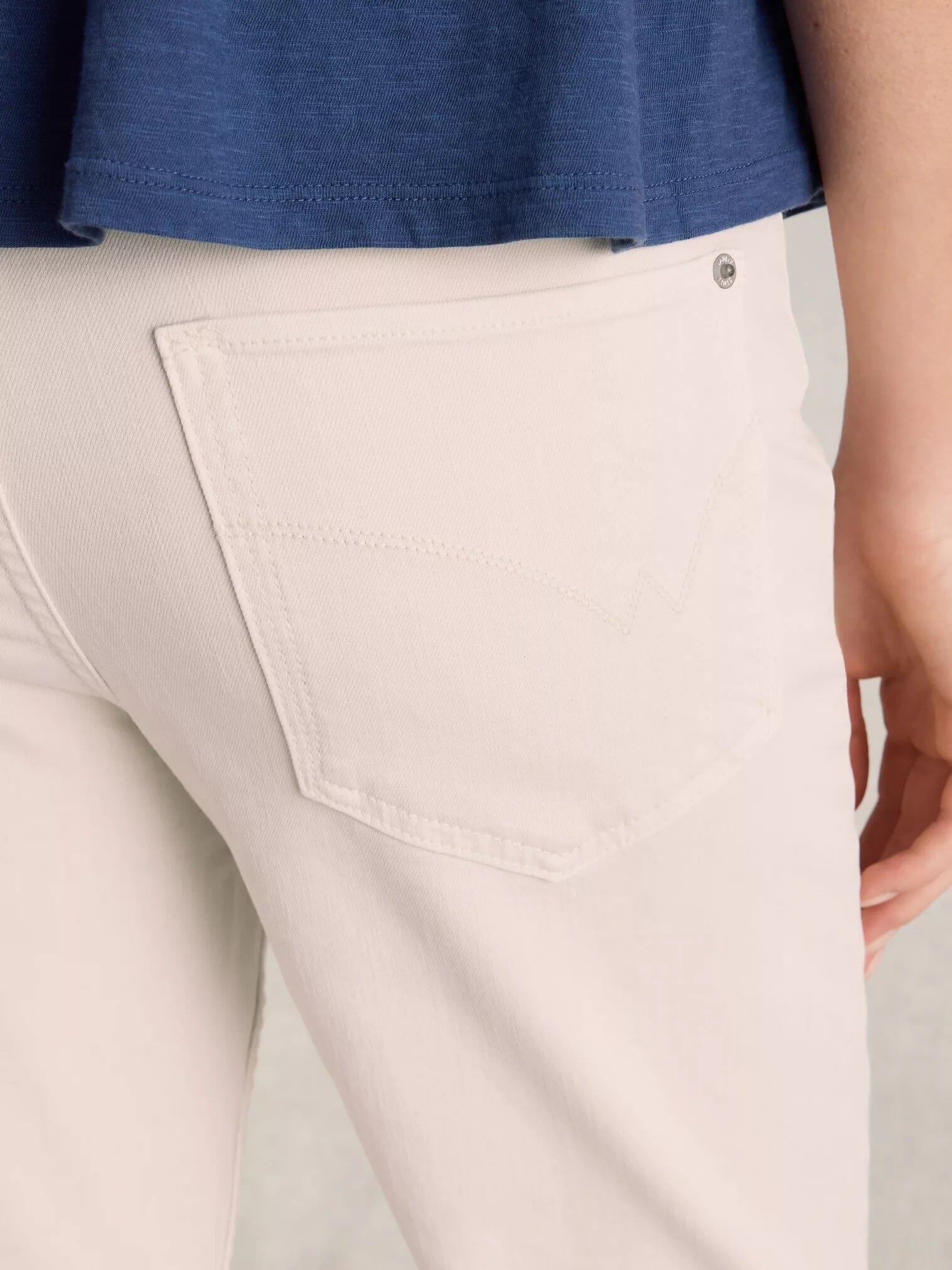 White Stuff Blake Straight Crop Jean - Natural White White Stuff