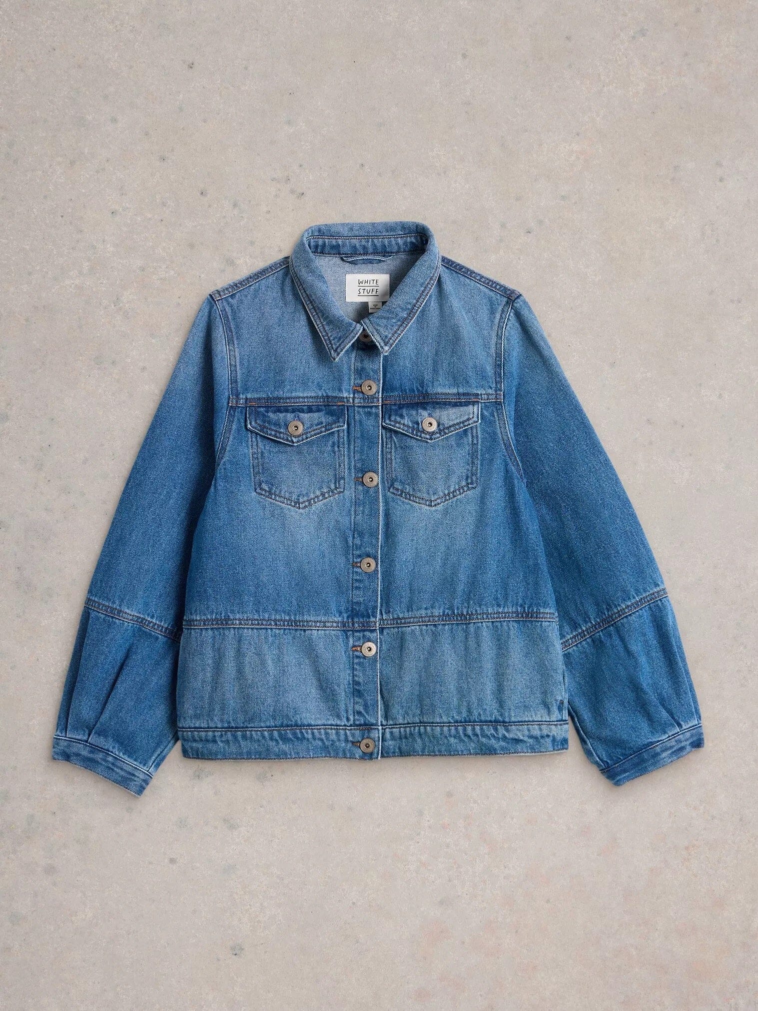 White Stuff Camille Denim Jacket - Mid Denim White Stuff