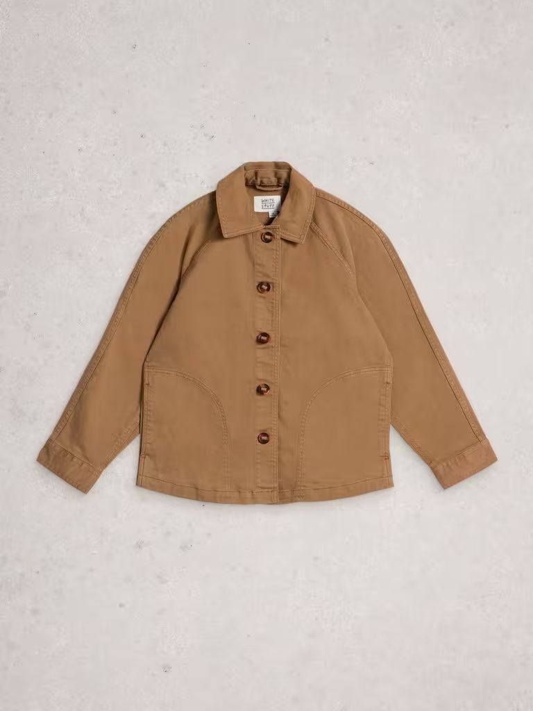 White Stuff Eden Denim Jacket - Dark Natural White Stuff