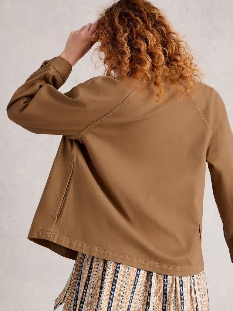 White Stuff Eden Denim Jacket - Dark Natural White Stuff