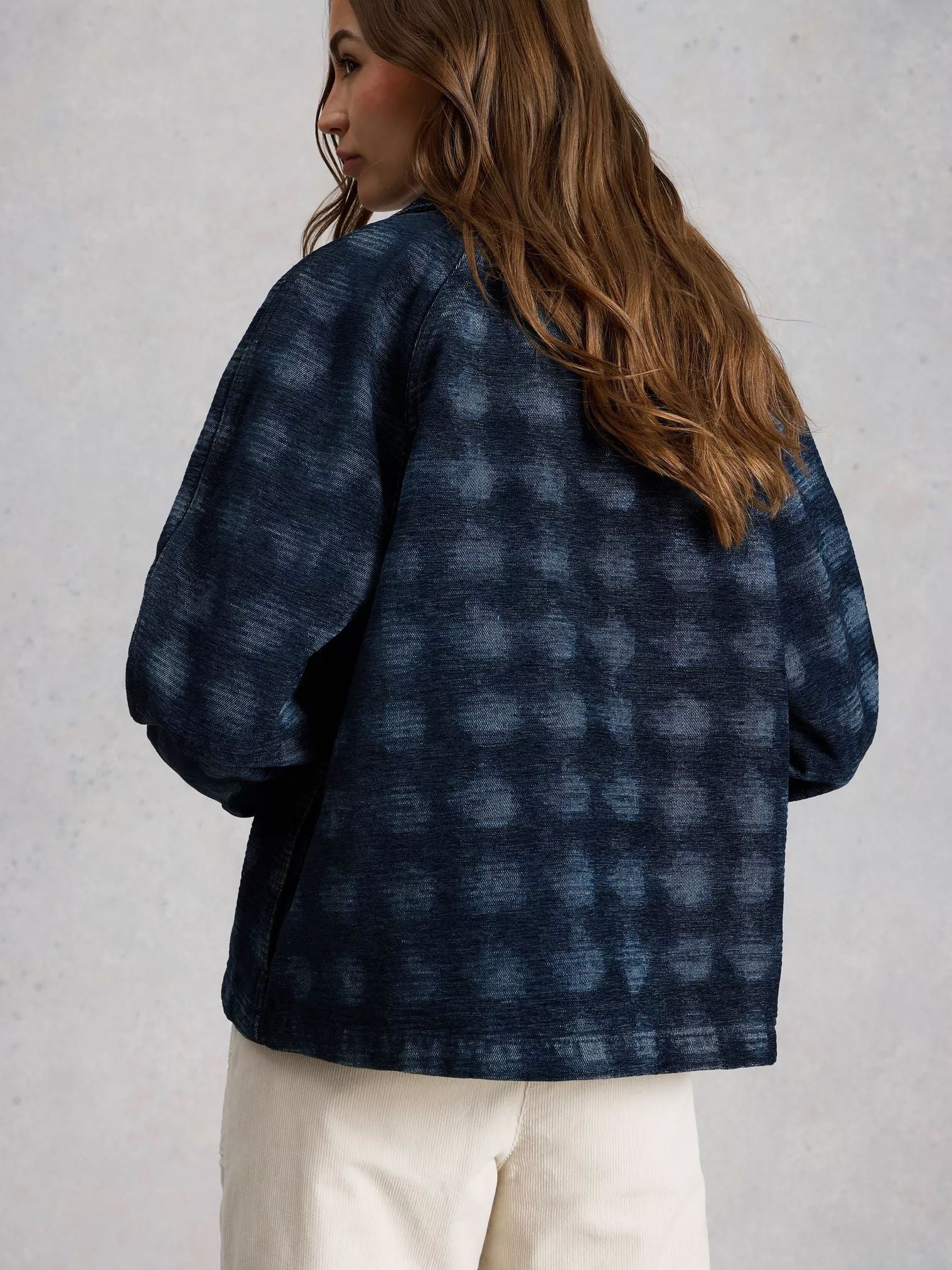 White Stuff Eden Denim Jacquard Jacket - Denim Multi White Stuff