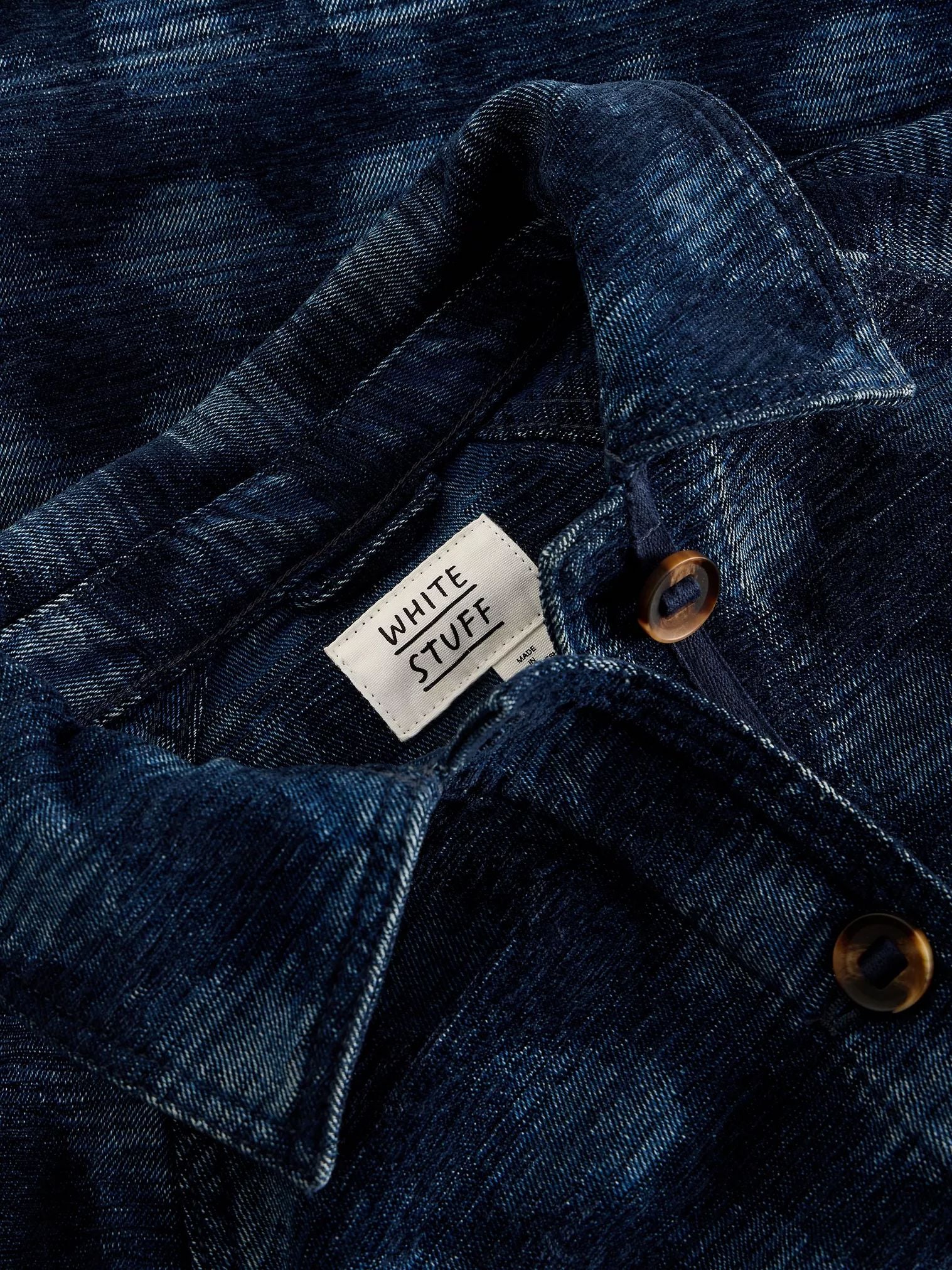 White Stuff Eden Denim Jacquard Jacket - Denim Multi White Stuff