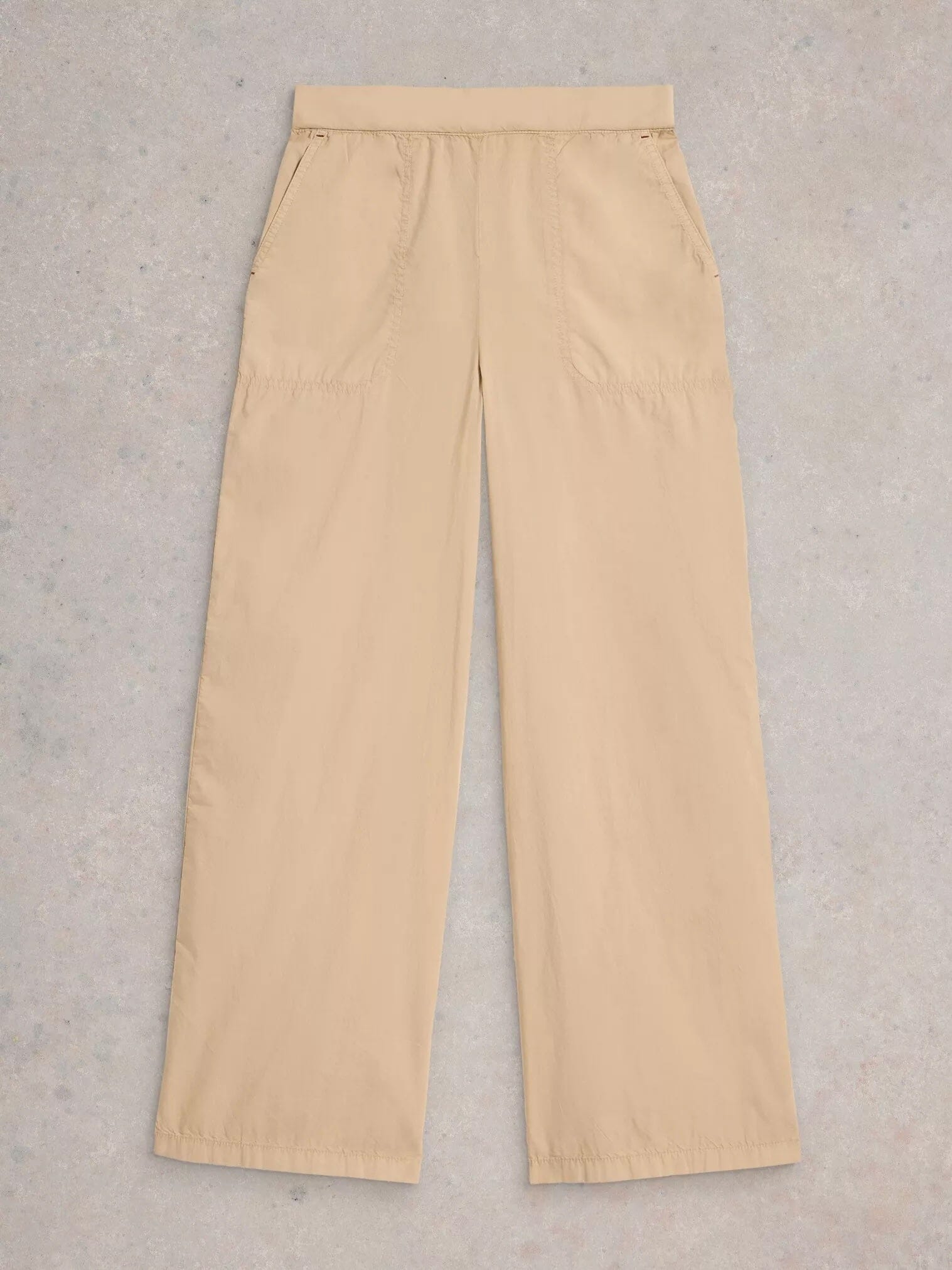White Stuff Harley Cotton Trousers - Light Natural White Stuff