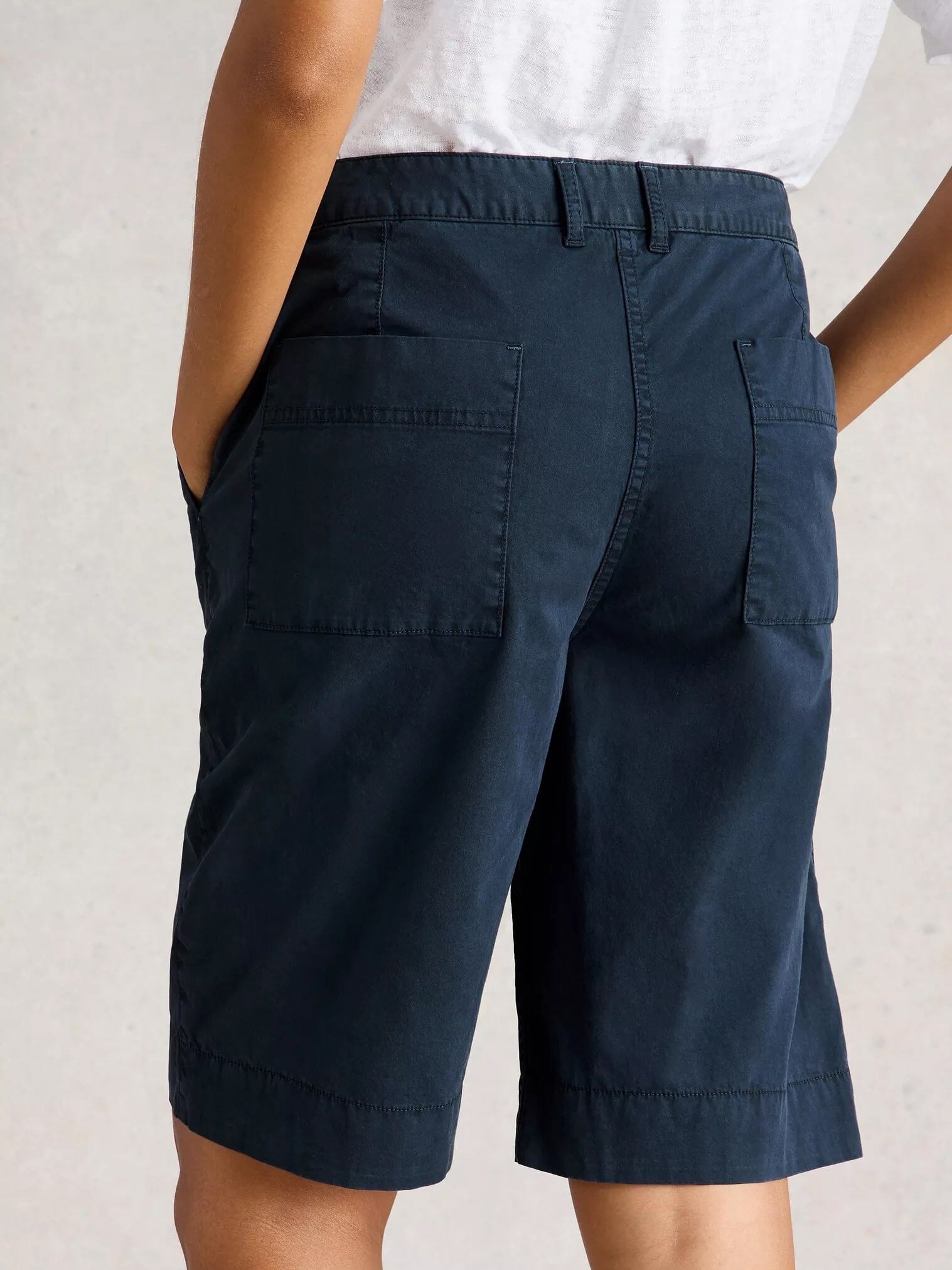 White Stuff Hayley Organic Chino Short - Dark Navy White Stuff
