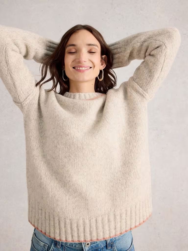 White Stuff Jutine Jumper - Light Natural Women's Jumper White Stuff
