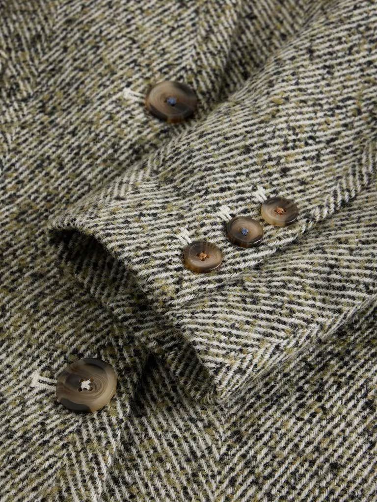 White Stuff Karla Tweed Wool Blend Coat - Grey Multi White Stuff