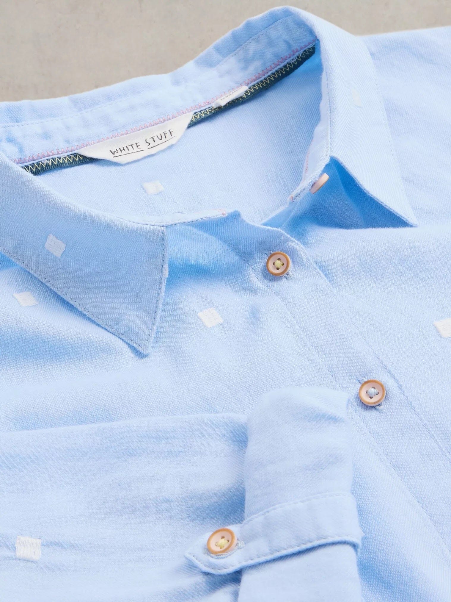 White Stuff Sophie Organic Cotton Shirt - Blue Multi White Stuff
