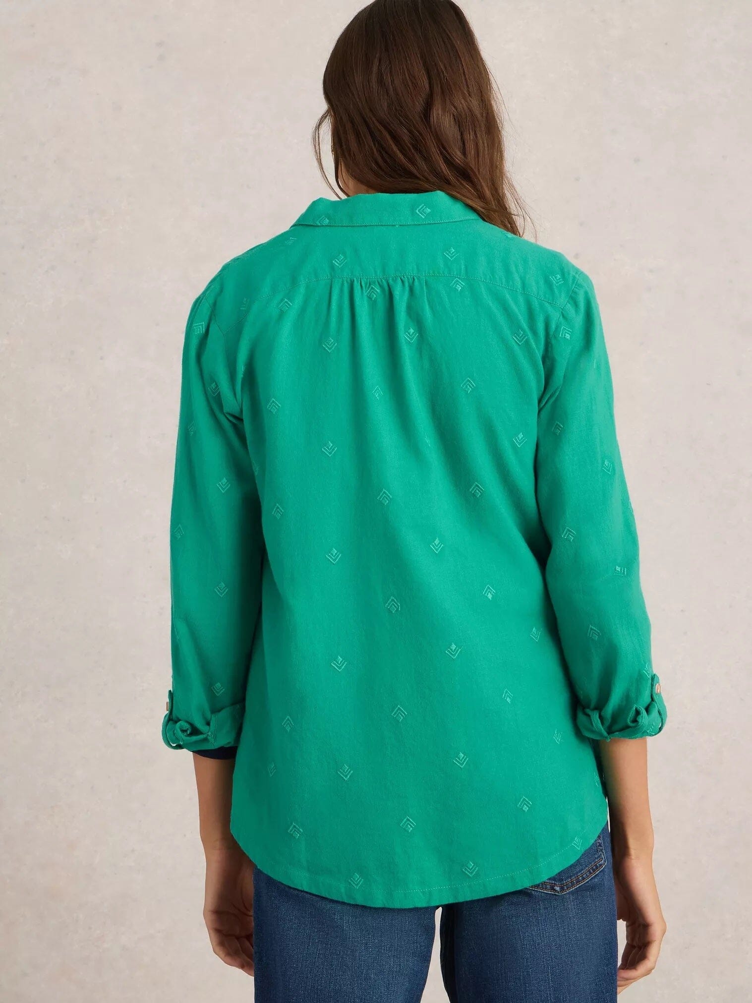 White Stuff Sophie Organic Cotton Shirt - Bright Green White Stuff