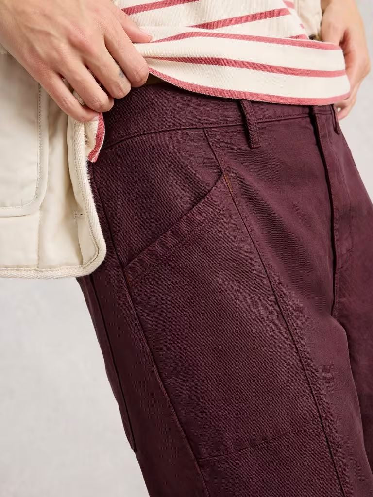 White Stuff Thea Trouser - Dark Plum Women's Pants White Stuff