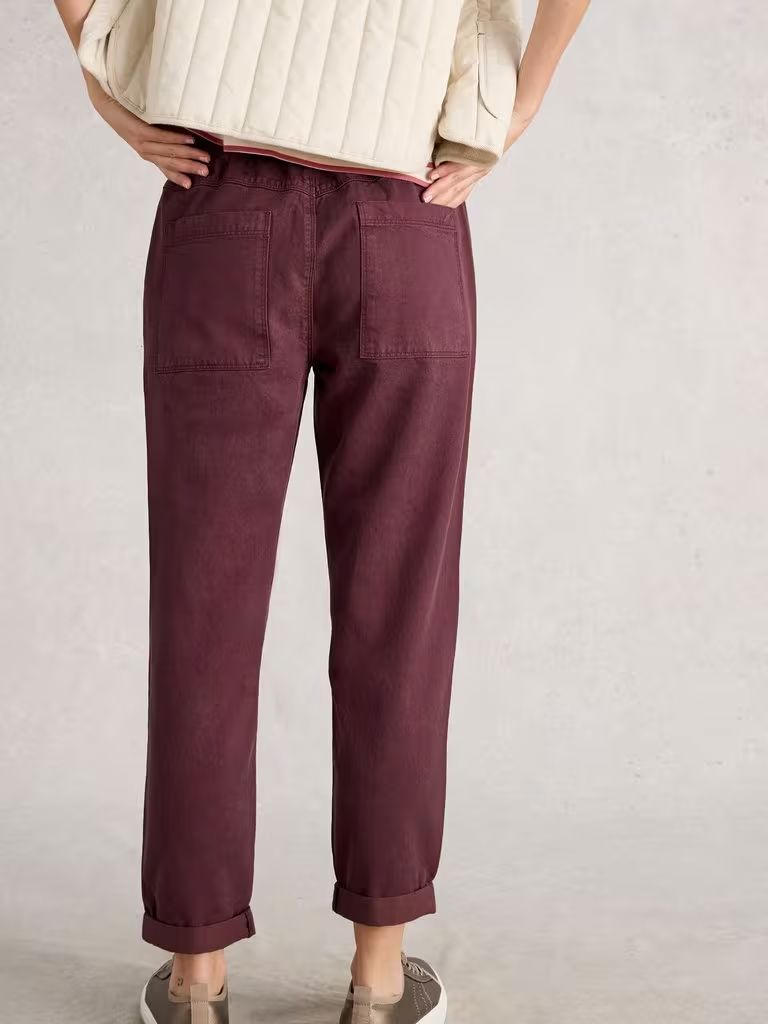 White Stuff Thea Trouser - Dark Plum Women's Pants White Stuff