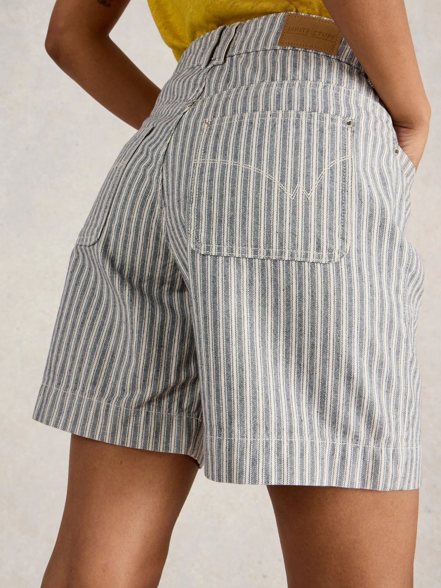 White Stuff Tia Denim Shorts - Natural Multi White Stuff