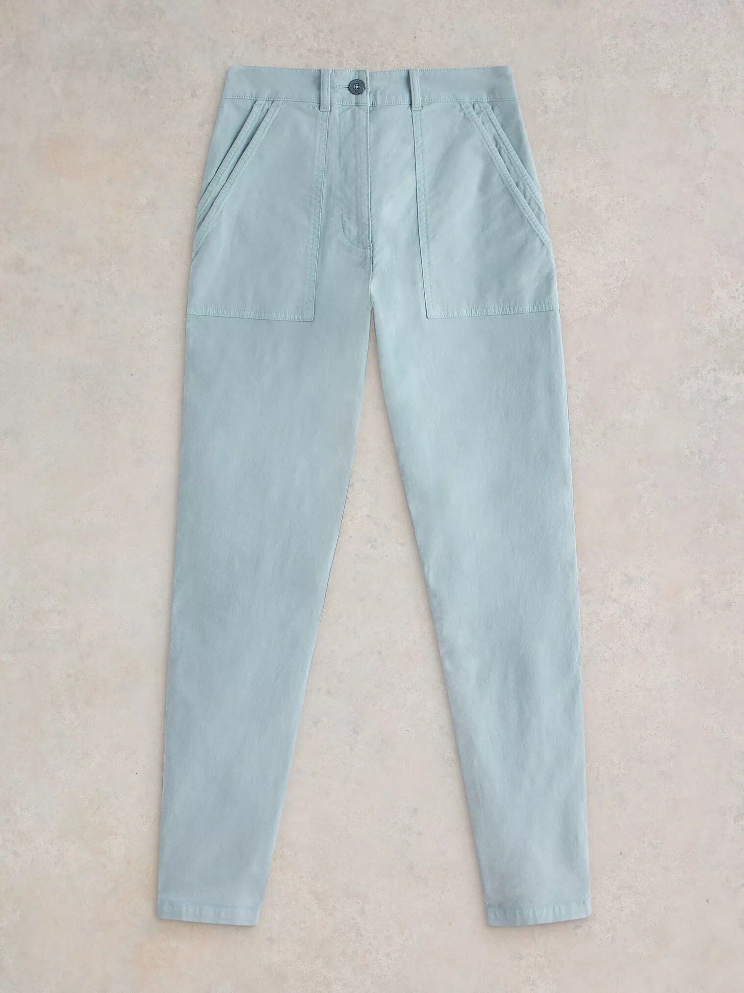 White Stuff Twister Chino Trouser - Light Blue White Stuff