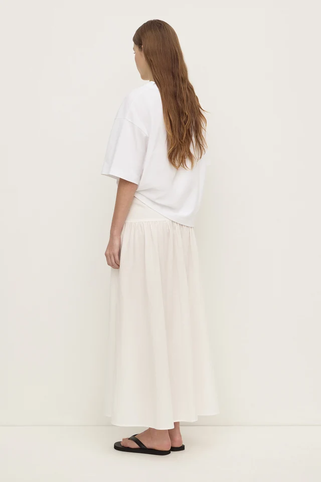 Assembly Label Sarah Cotton Maxi Skirt - White