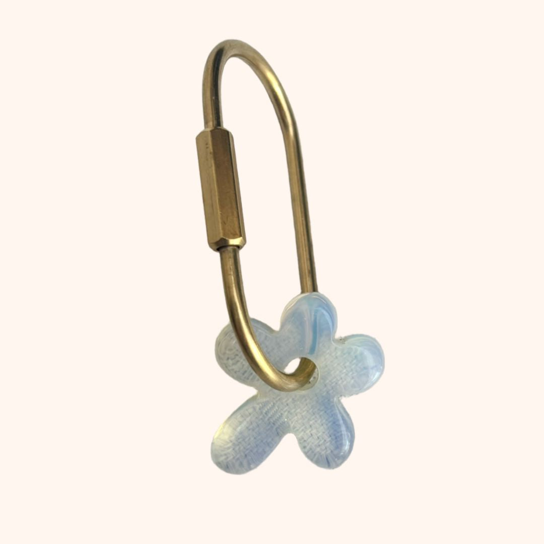 Wild Cactus Co. Crystal Flower Keyring - Opalite Wild Cactus Co.