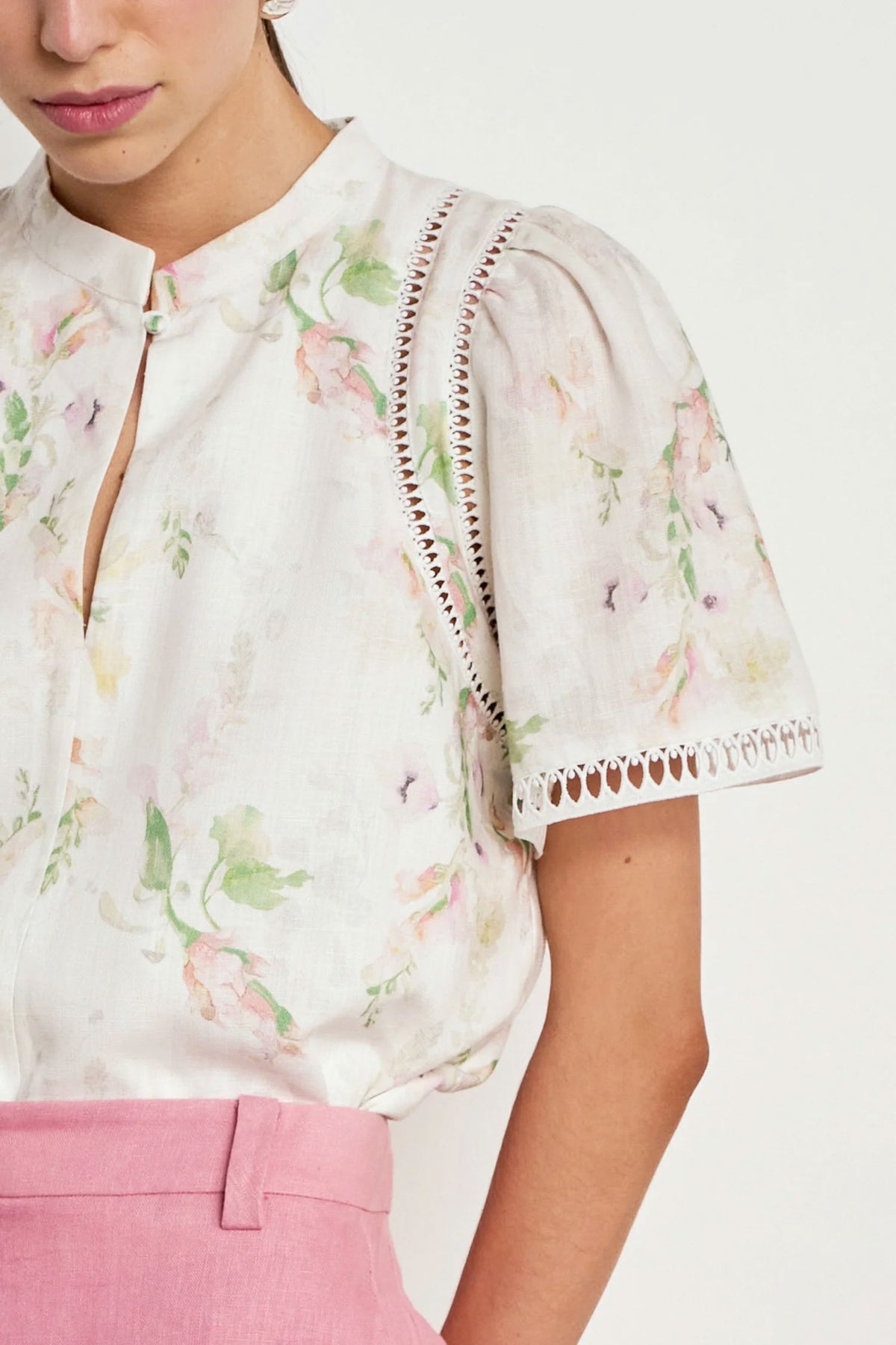 Zoe Kratzmann Charm Top - Painterly Bloom Blouse Zoe Kratzmann