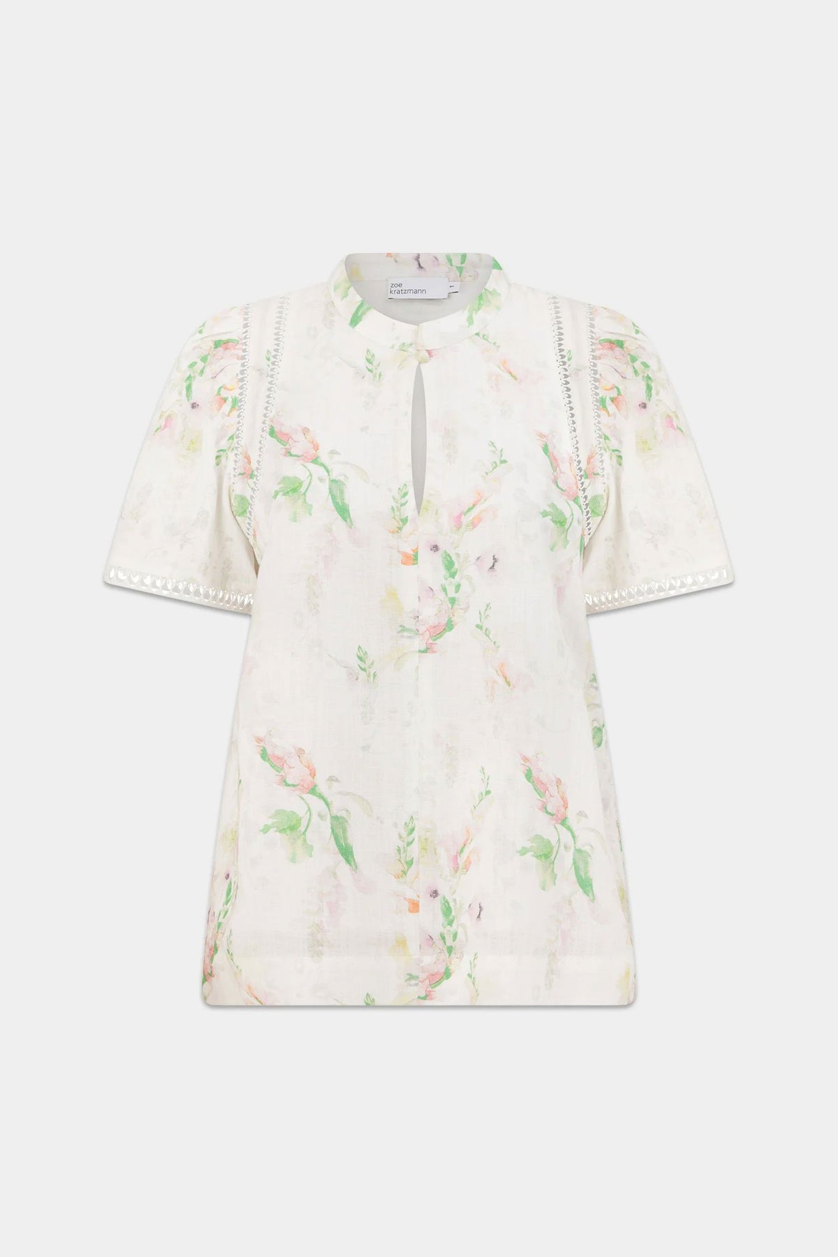 Zoe Kratzmann Charm Top - Painterly Bloom Blouse Zoe Kratzmann