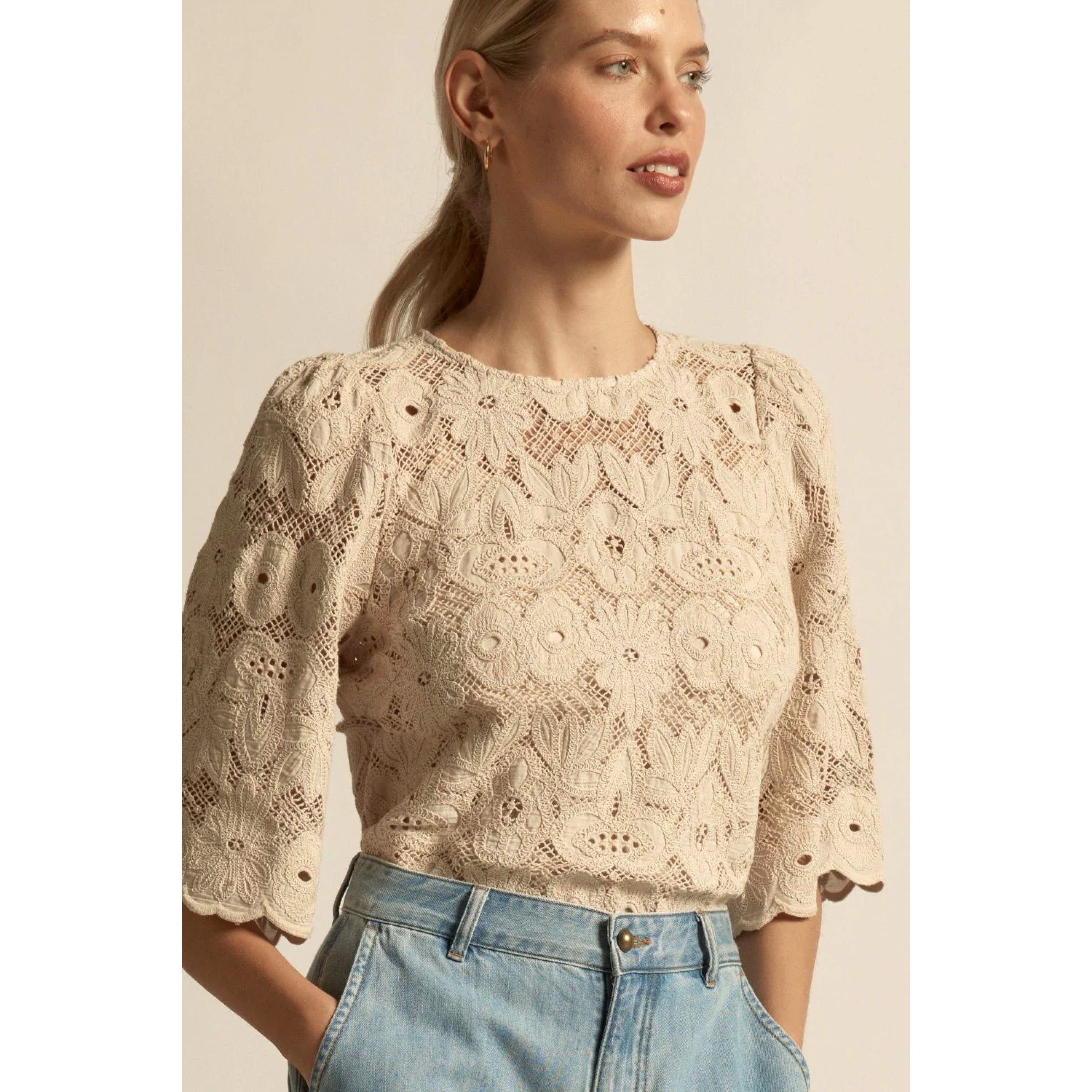 Zoe Kratzmann Glisten Top - Vintage Cream Zoe Kratzmann