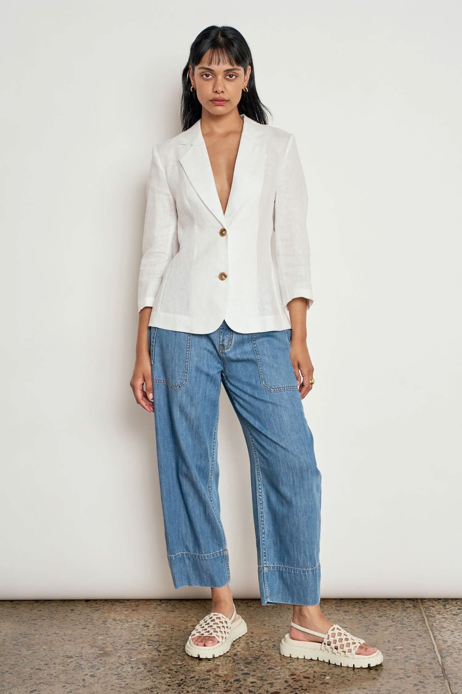 Zoe Kratzmann Illuminate Jacket - Porcelain Zoe Kratzmann