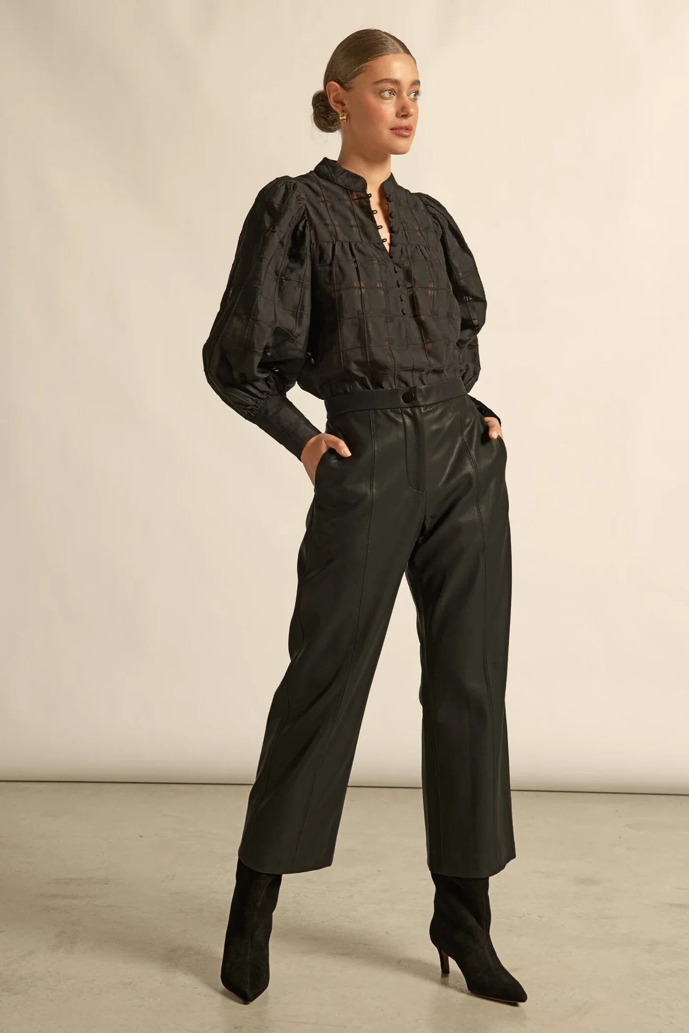 Zoe Kratzmann Vista Top - Black Check Zoe Kratzmann