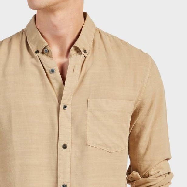 Academy Brand Men's Burton Shirt - Stone Academy Brand