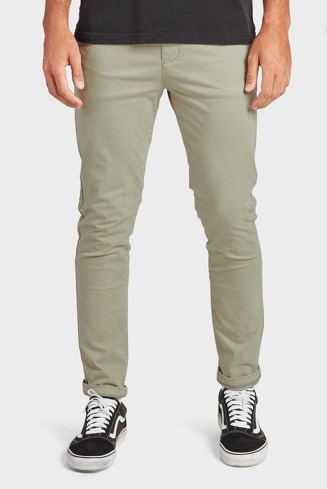 Academy Brand Men's Cooper Slim Chino - Dusty Olive Academy Brand
