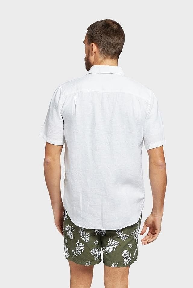 Academy Brand Men's Hampton Short Sleeve Shirt - White Academy Brand