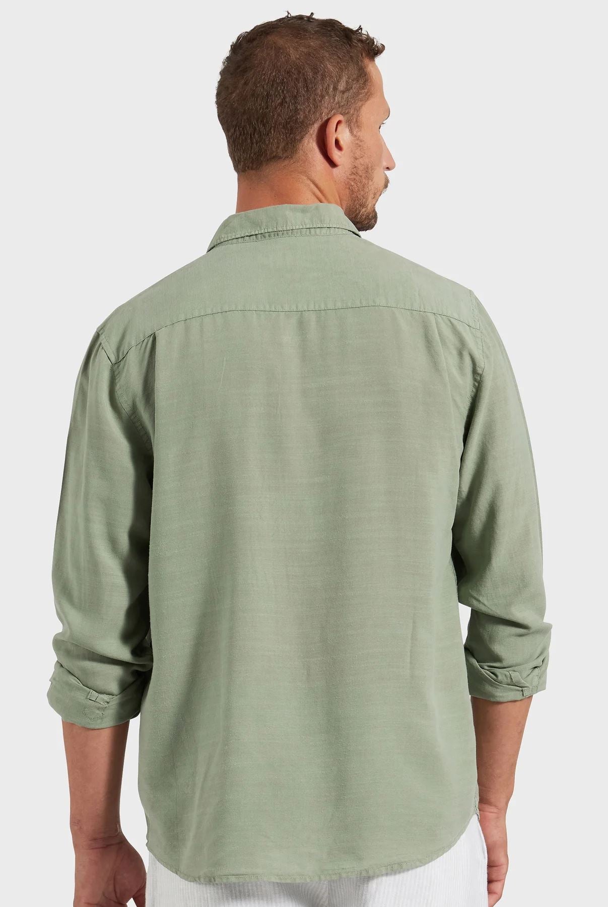 Academy Brand Men's Burton Shirt - Jasper Green Academy Brand