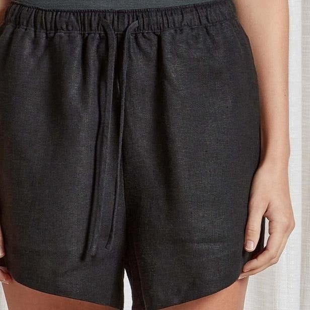 Academy Brand Women's Riviera Linen Short- Black Academy Brand