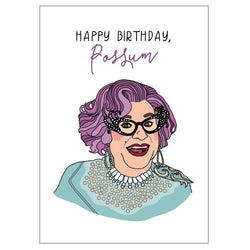 Dame Edna Birthday Greeting Card Candlebark Creations