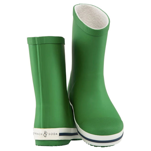 French Soda Kids Rubber Gumboot - Green French Soda