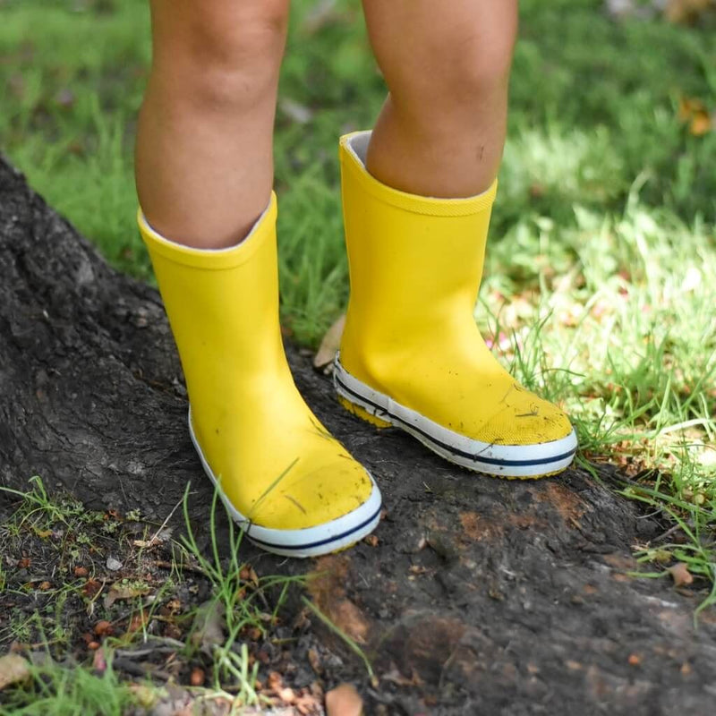 French Soda Kids Rubber Gumboot - Yellow French Soda