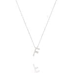 Linda Tahija Letter Necklace F Sterling Silver Linda Tahija