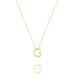 Linda Tahija Letter Necklace G Yellow Gold Linda Tahija