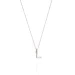 Linda Tahija Letter Necklace L Sterling Silver Linda Tahija