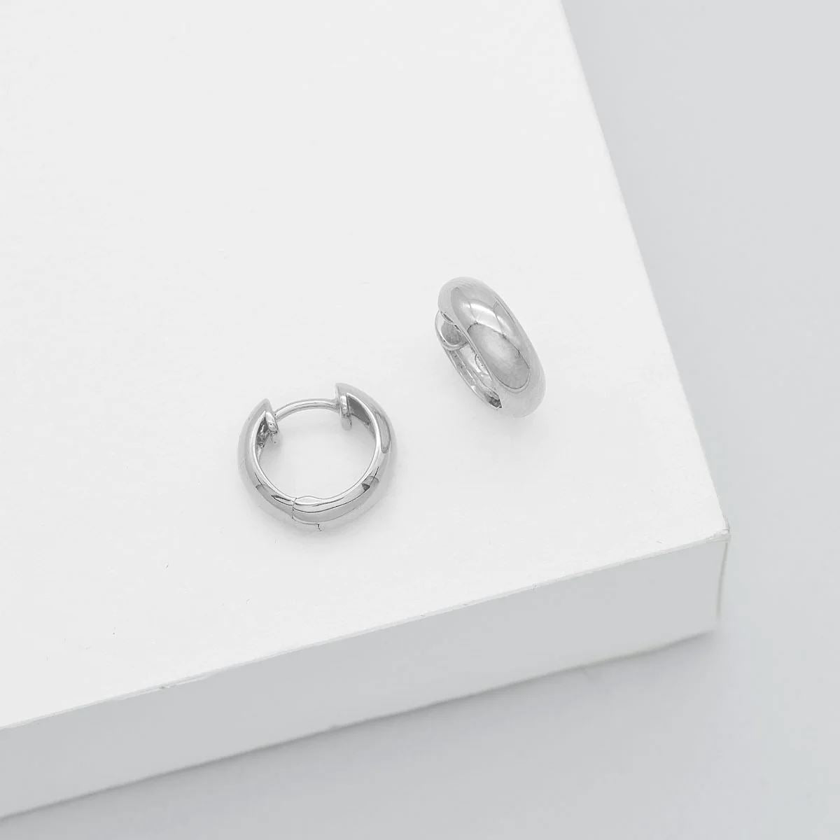 Linda Tahija Solar Huggie Earrings - Silver Linda Tahija