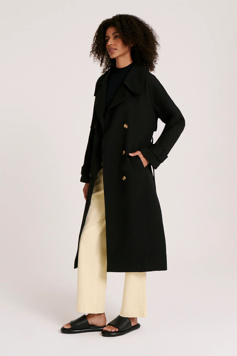 Nude Lucy Camden Trench Coat - Black Nude Lucy