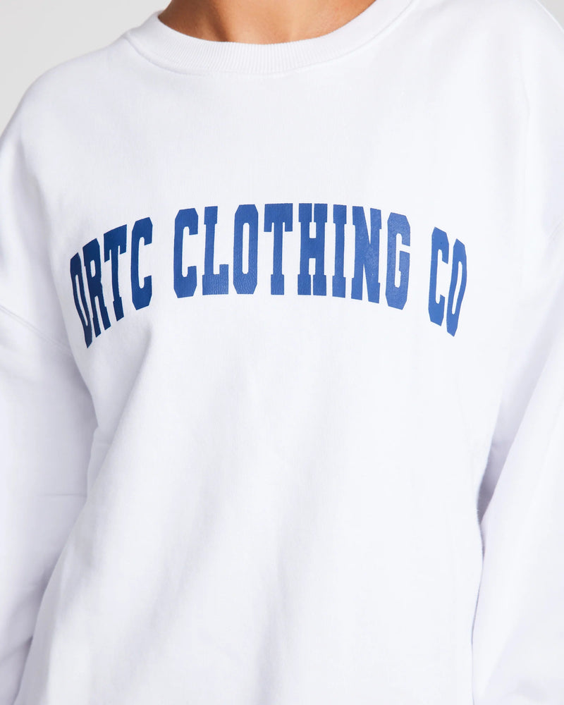 ortc Clothing Co. Unisex College Logo Crew - White ortc Clothing Co.