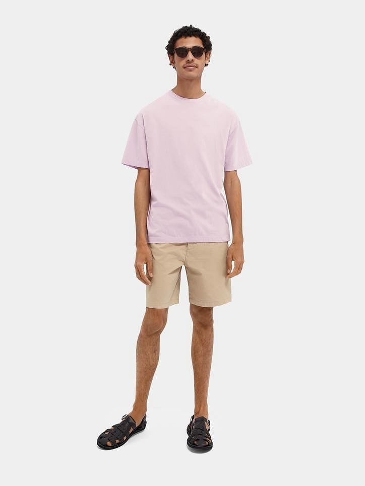 Scotch & Soda Stuart Classic Pima Cotton Short - Sand Scotch & Soda