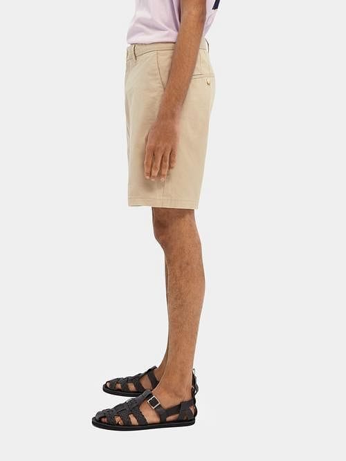 Scotch & Soda Stuart Classic Pima Cotton Short - Sand Scotch & Soda