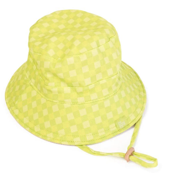 The Somewhere Co Reversible Mini Bucket Hat - Pink & Lime The Somewhere Co