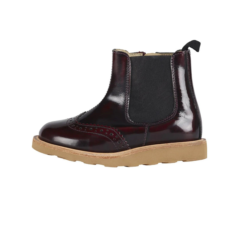 Young Soles Francis Boot- - Oxblood High Shine Leather Young Soles