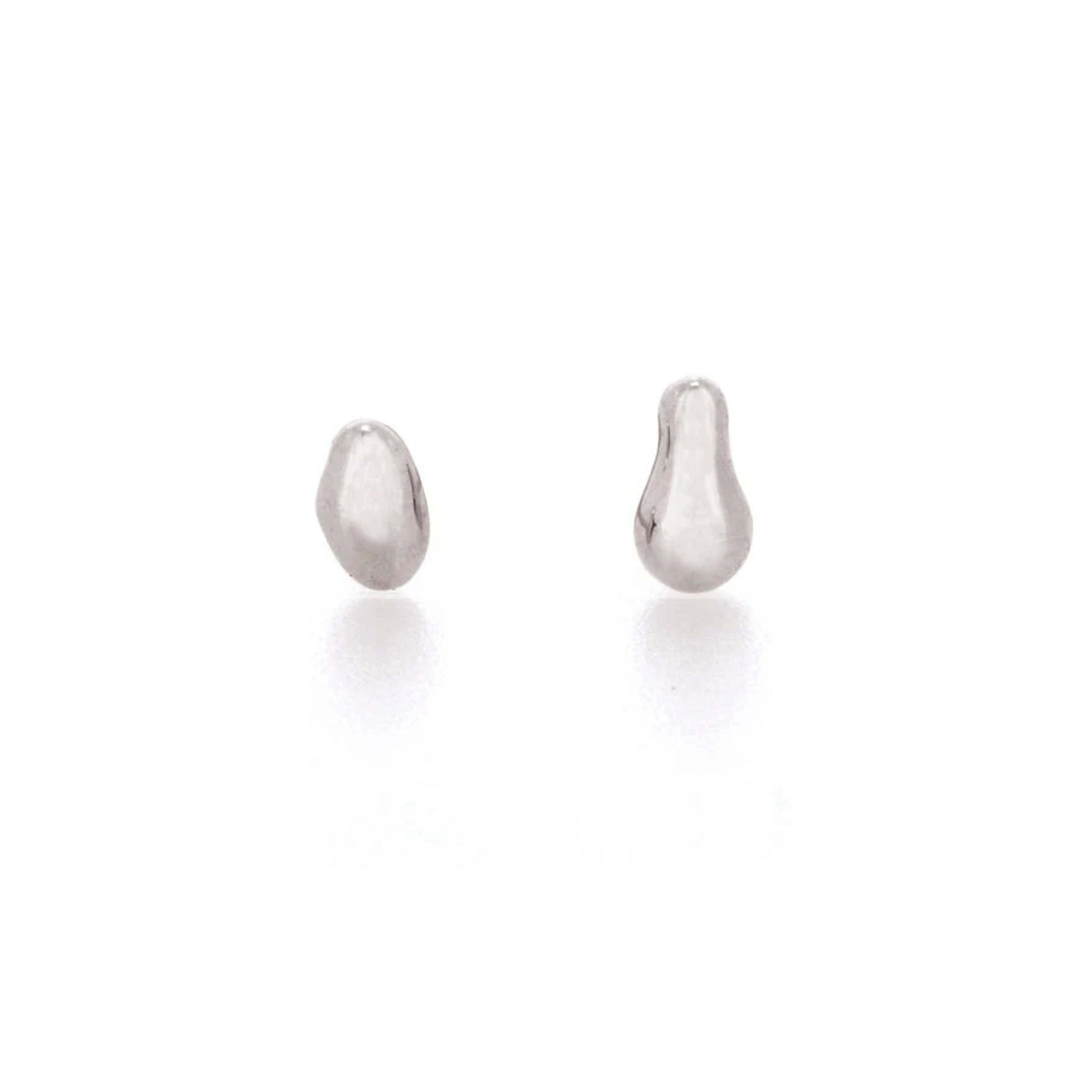 Linda Tahija Organica Stud Earring - Silver