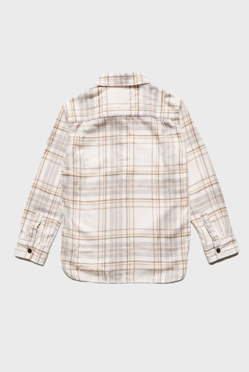 Academy Brand Rookie Edmond Check Shirt - Winter White Academy Brand