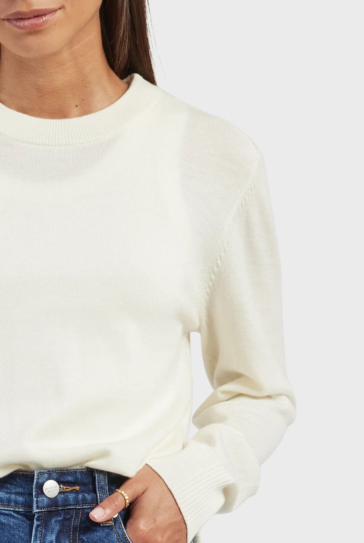 Academy Brand Women's Merino Crew - Winter White Academy Brand